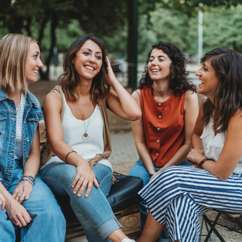 friends talking about finances together