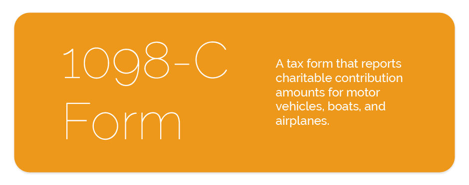 what is a 1098-c form