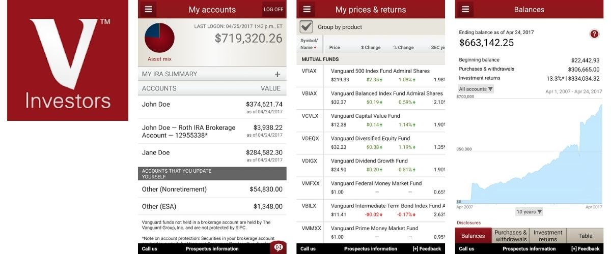 Vanguard Investments App Images