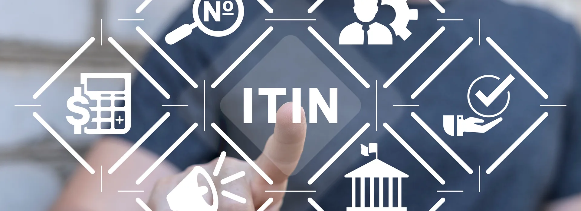 ITIN abbreviation on a digital tax-services interface