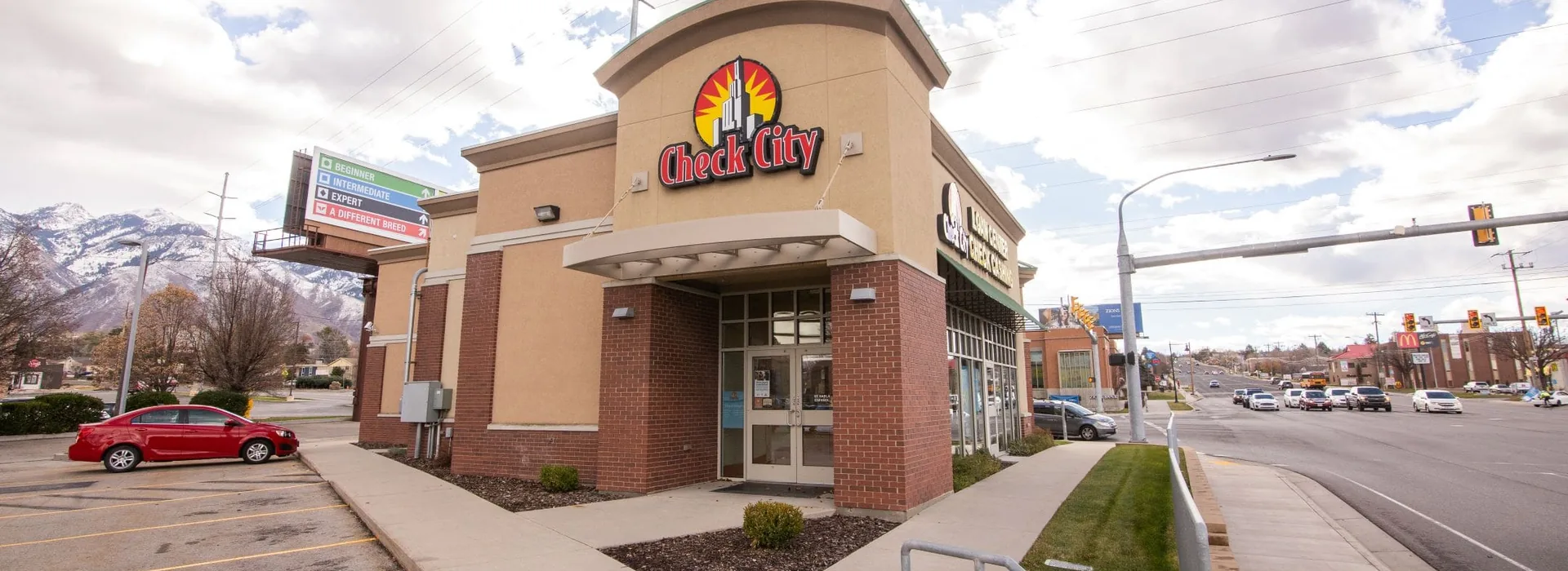 Exterior of the Check City Cottonwood Heights, Utah location