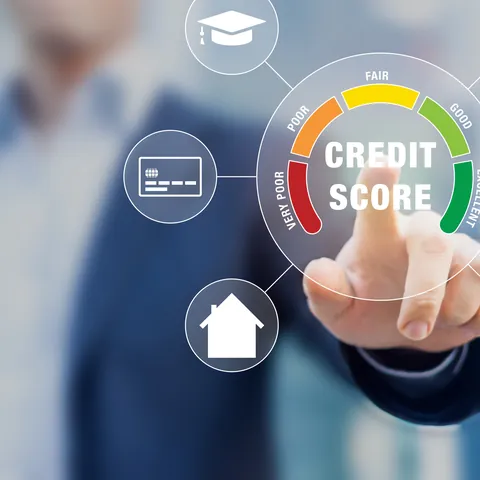 Credit score report used to compare prime and subprime lending risk