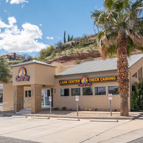 Exterior of the Check City St. George, Utah location