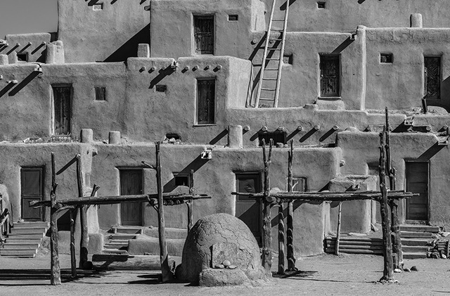 Adobe Oven, Taos Pueblo - Matted, 18x24