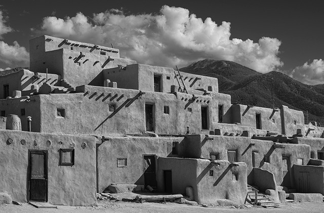 Taos Pueblo - Matted, 18x24