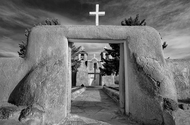 San Francisco de Asis Mission - Matted, 18x24