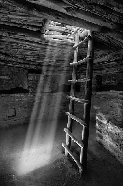 Inside the Kiva, Mesa Verde, NP -  Matted, 18x24