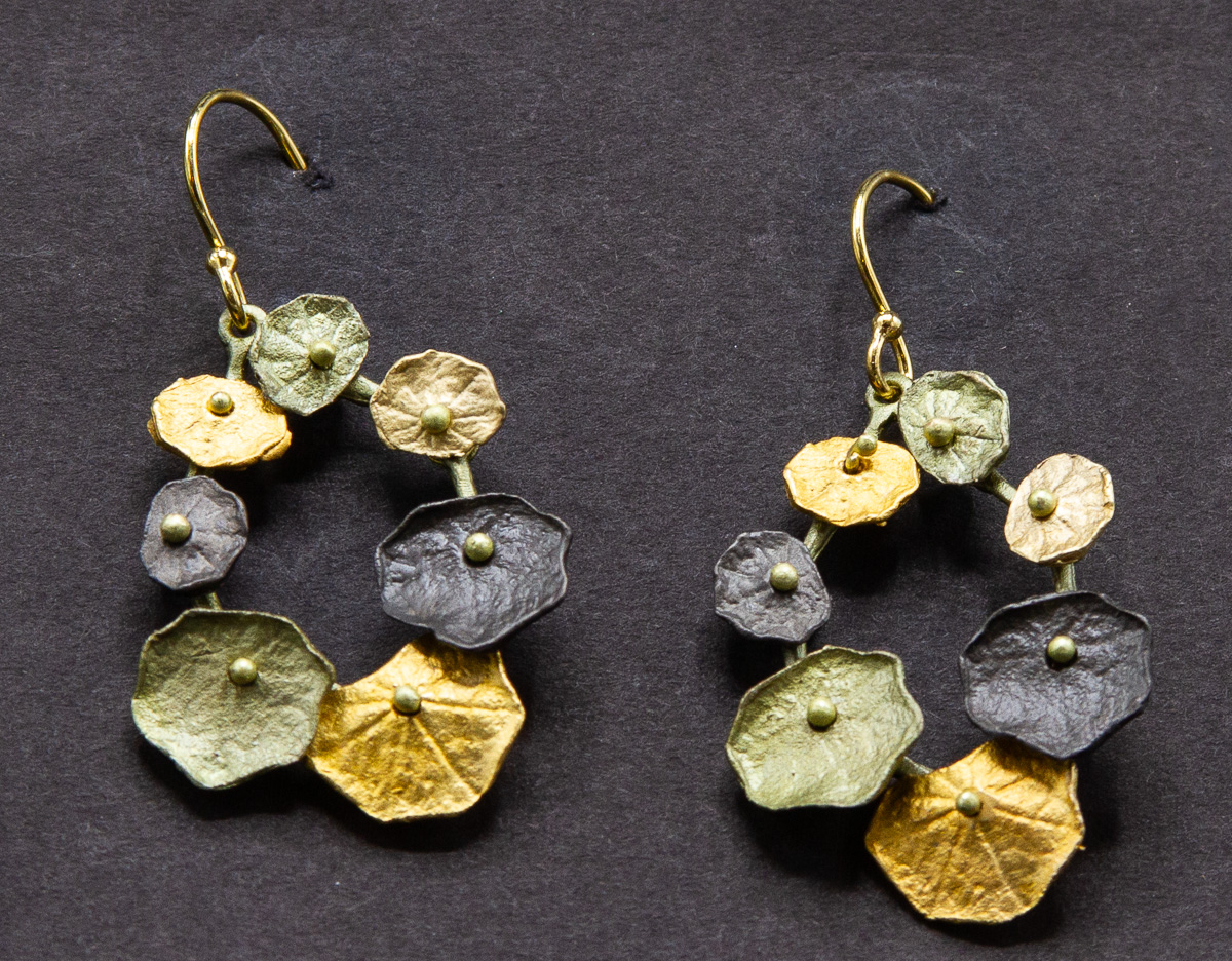 Nasturtium Earrings - $115