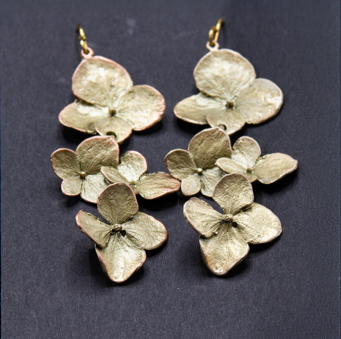 Hydrangea Earrings - $160
