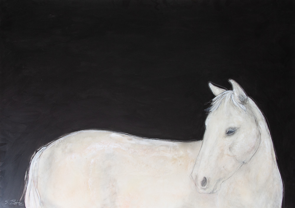 Quiet One Acrylic on Mylar