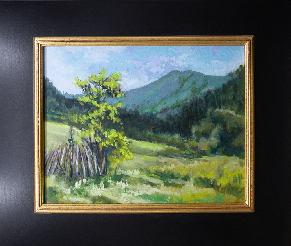 Up Fish Creek Road 11x14 Oil on Canvas Panel - $675