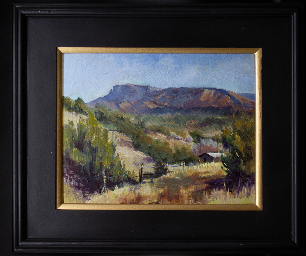 Arenas Valley and Santa Rita Mine 11x14 Oil on Canvas Panel - $675