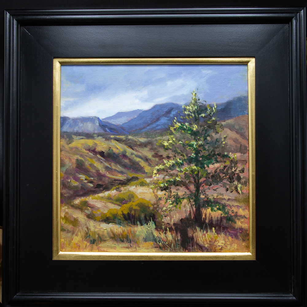 Towards the Burros 12x12 Oil on Canvas Panel - $650
