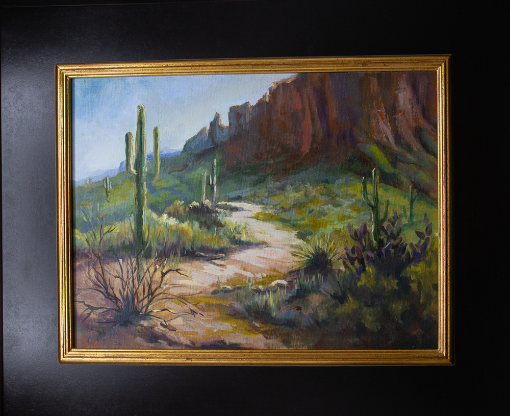 Path to Superstitions 12x16 Oil on Canvas Panel - $750