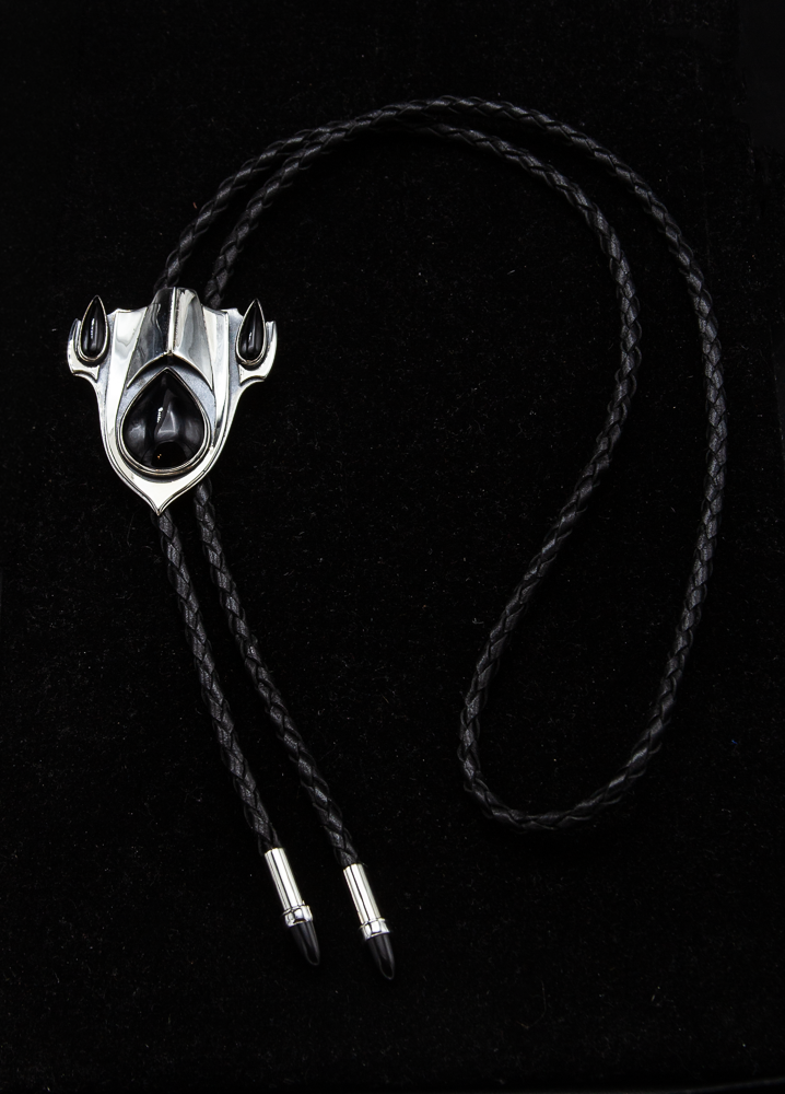 Black Onyx and Sterling Bolo - $1800