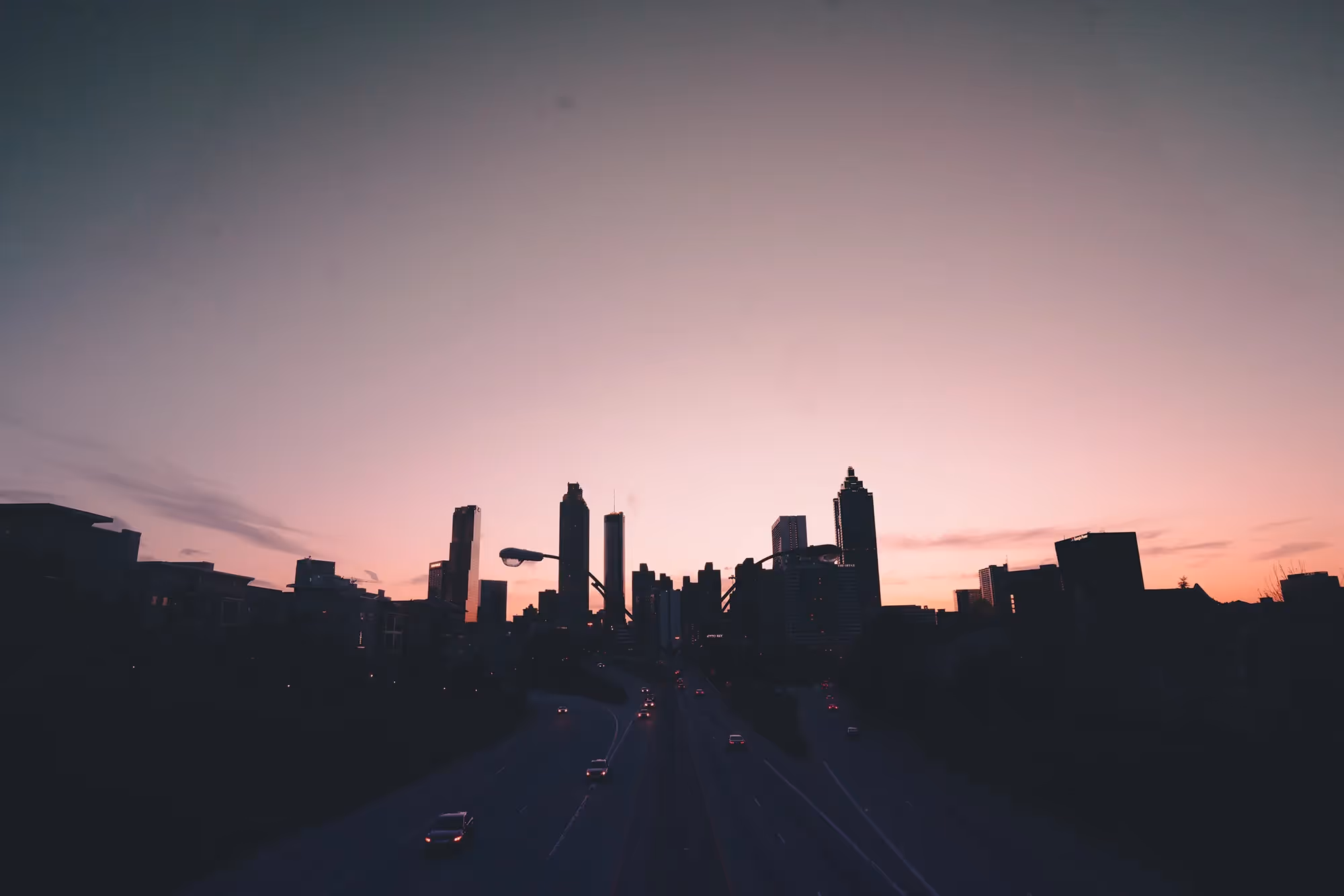 Downtown Atlanta skyline.