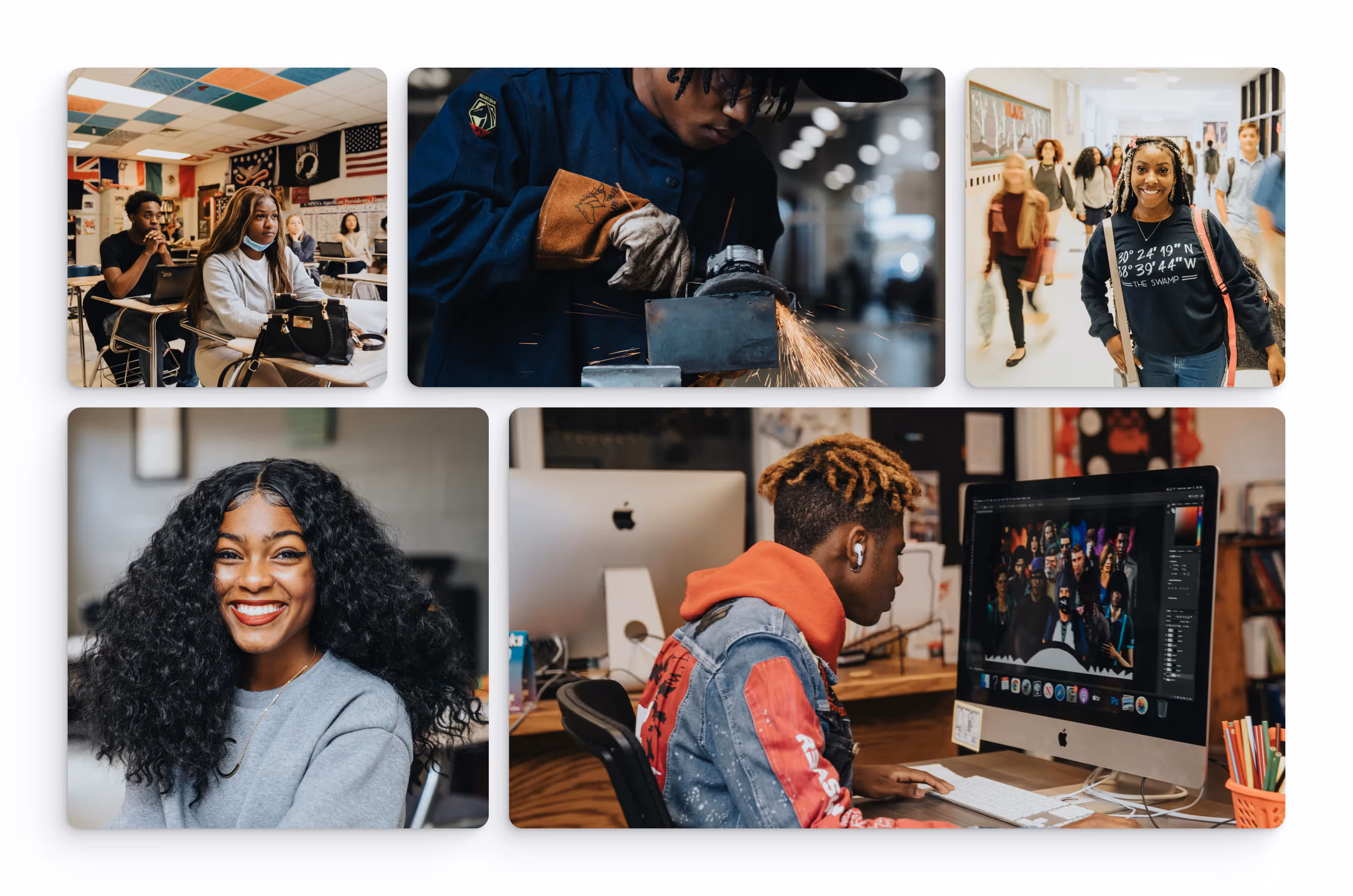 Image grid on the Get2College website