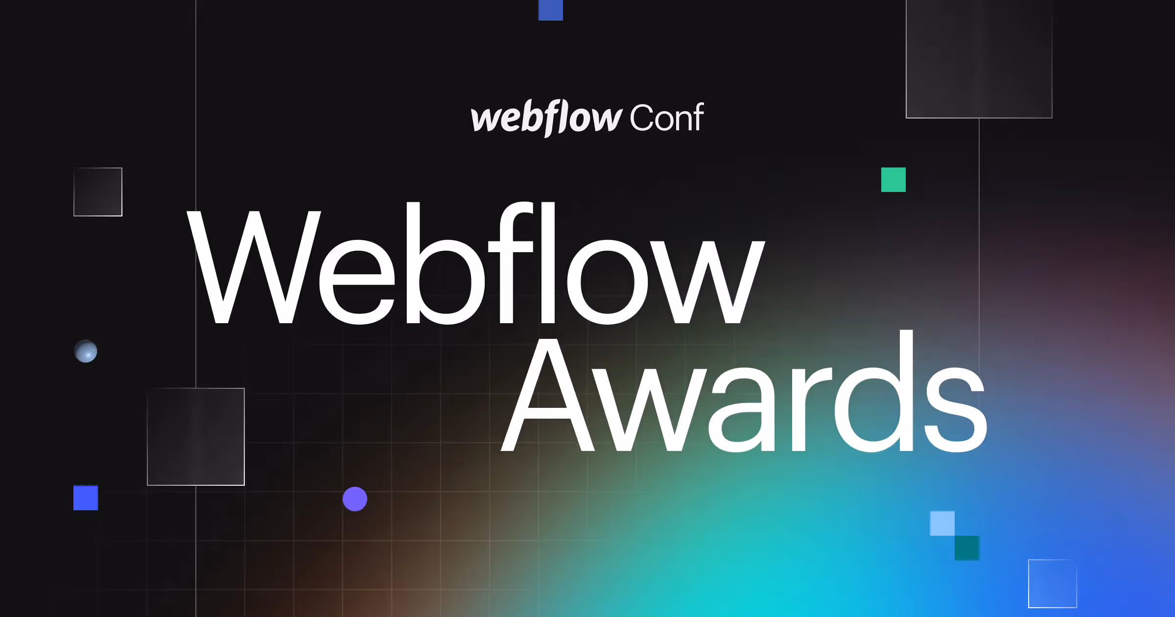 Webflow awards promo image