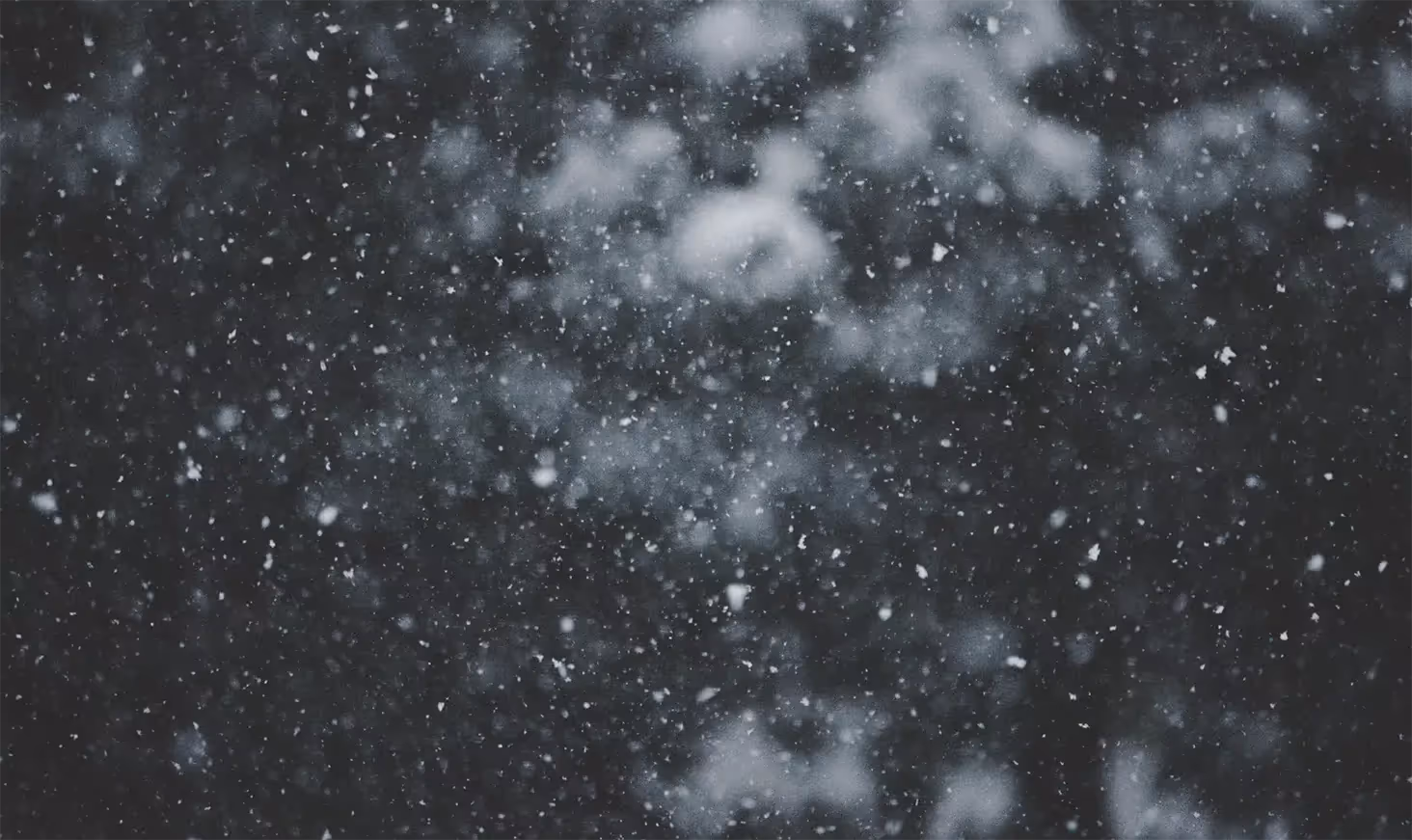 Snow on a black background
