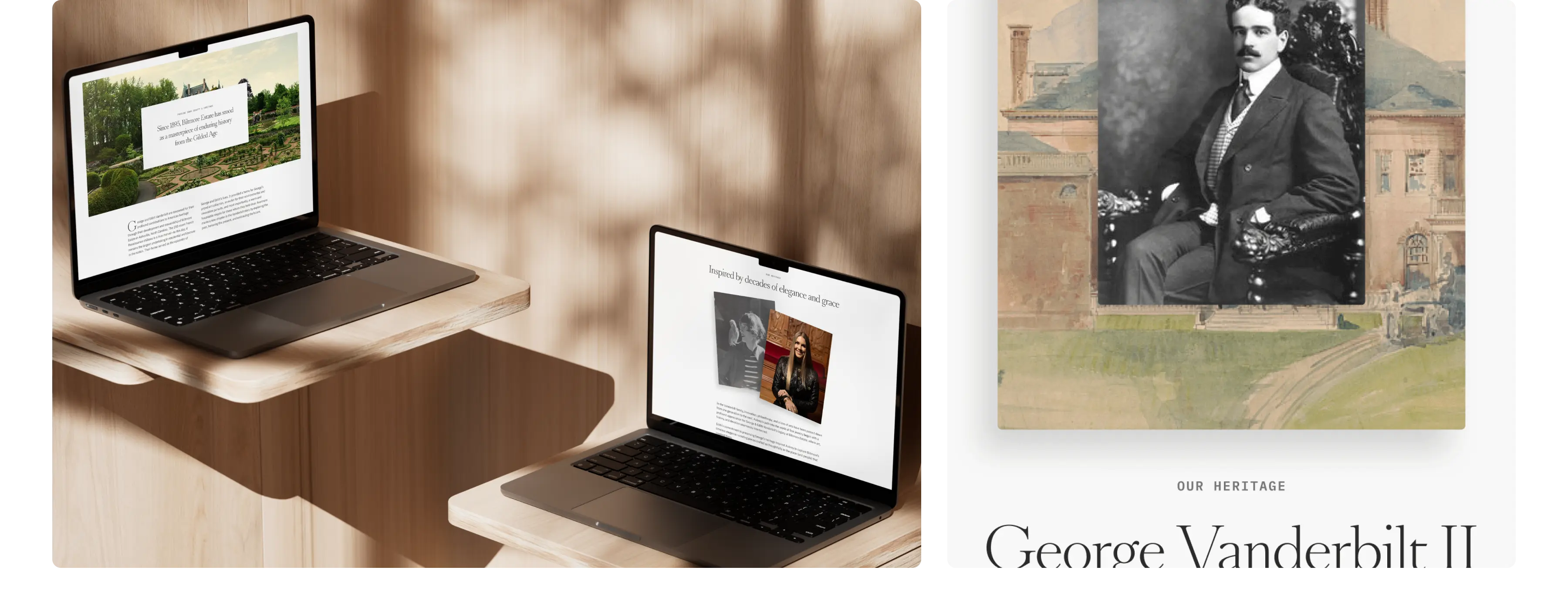 Avermore custom Shopify platform showcasing jewelry collections and Biltmore Estate heritage storytelling through strategic design