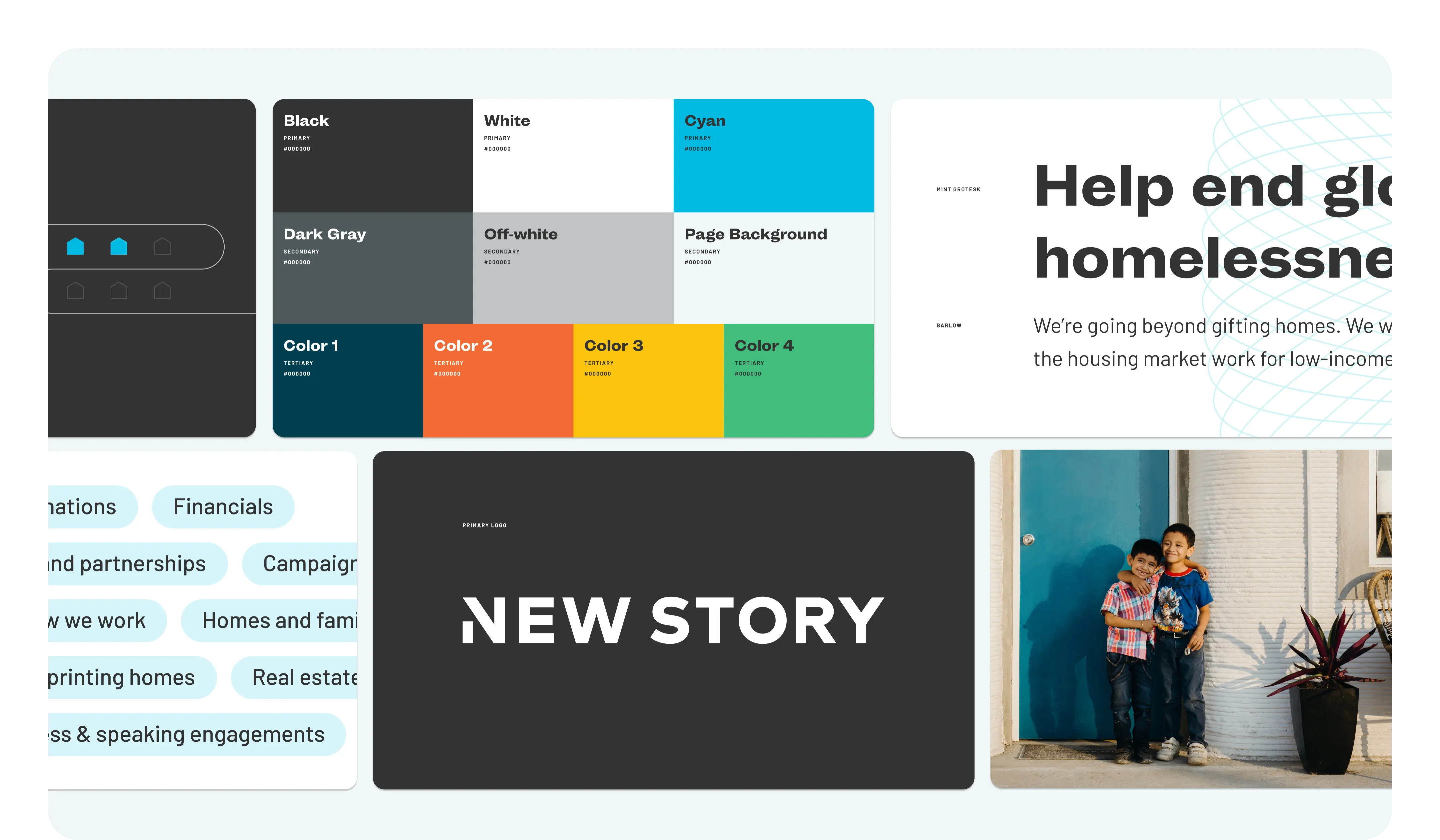 New Story user experience design showcasing intuitive navigation for multiple audience segments and complex impact storytelling