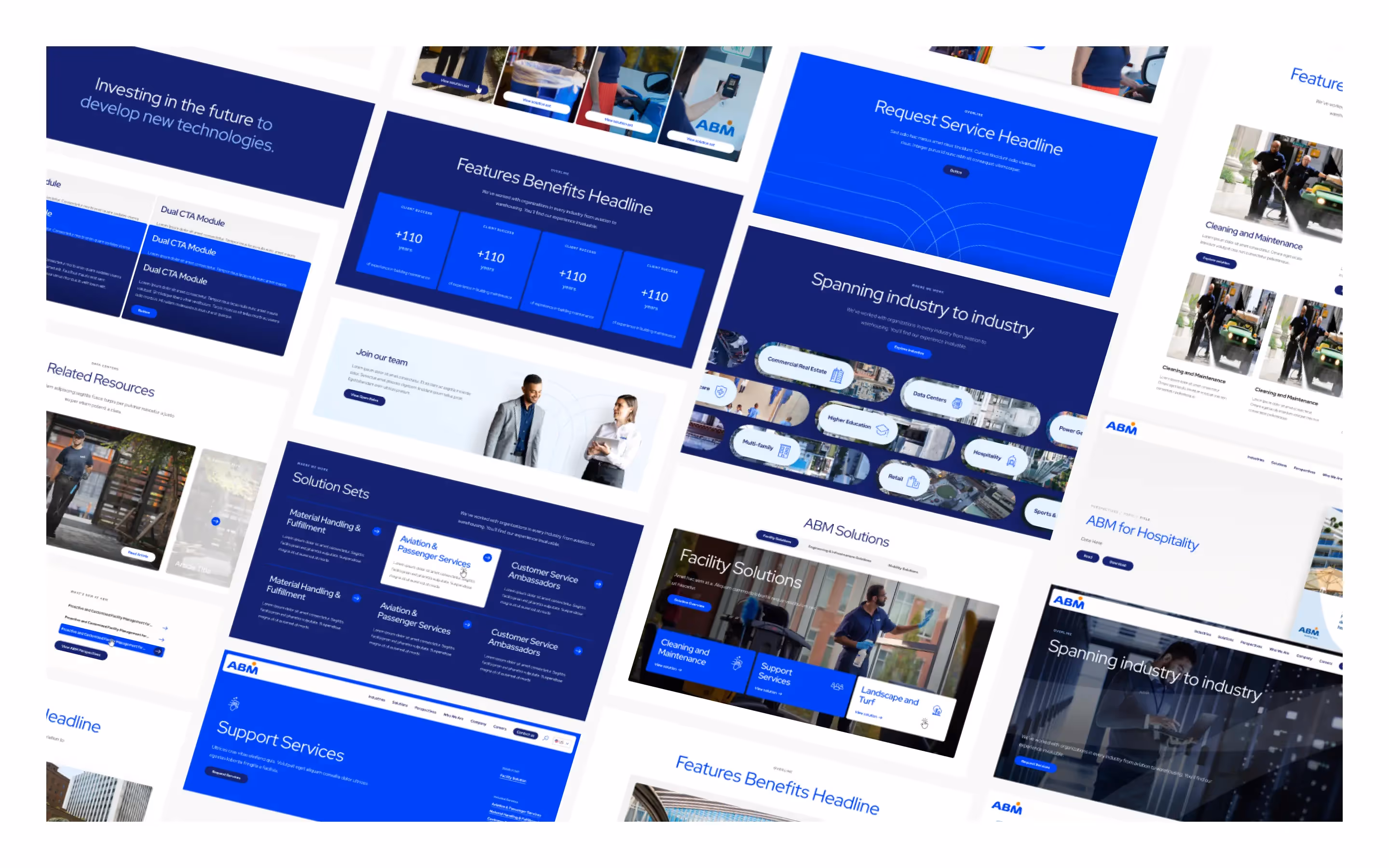 ABM internal marketing tools and landing page builder empowering 100,000+ global employees with content creation agility