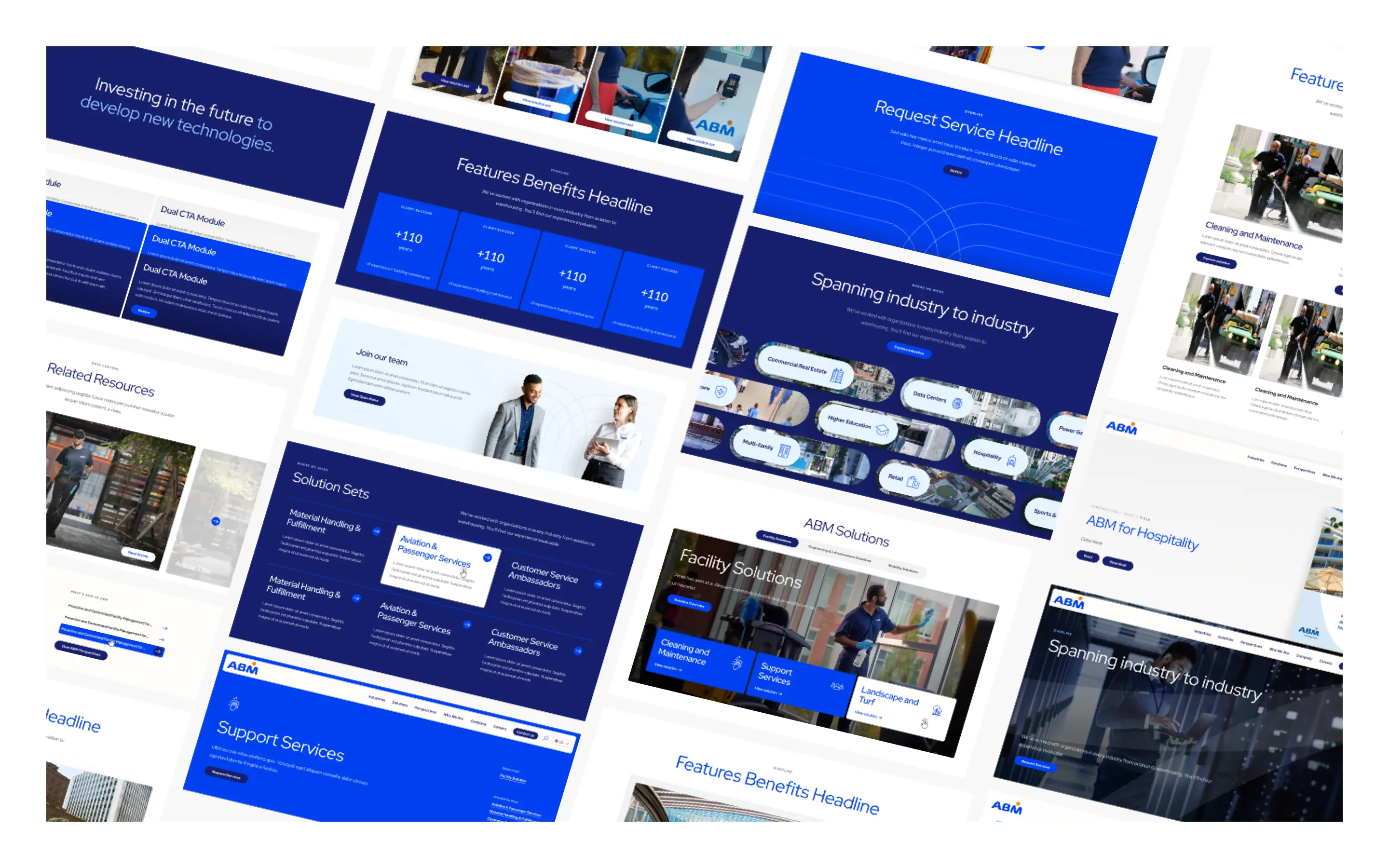ABM internal marketing tools and landing page builder empowering 100,000+ global employees with content creation agility