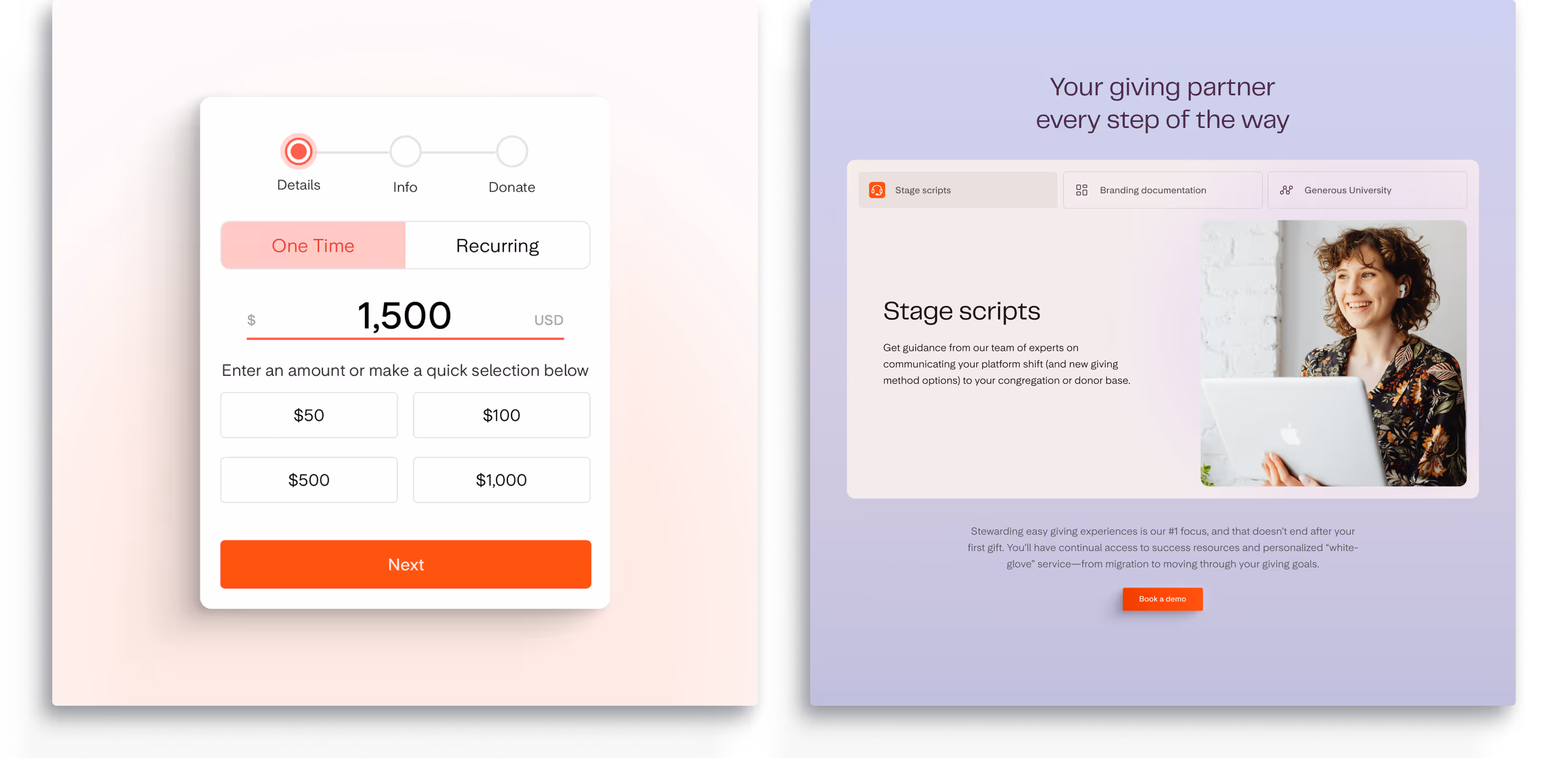Overflow platform interface showcasing complex revenue stream clarity and actionable guidance for nonprofit financial management