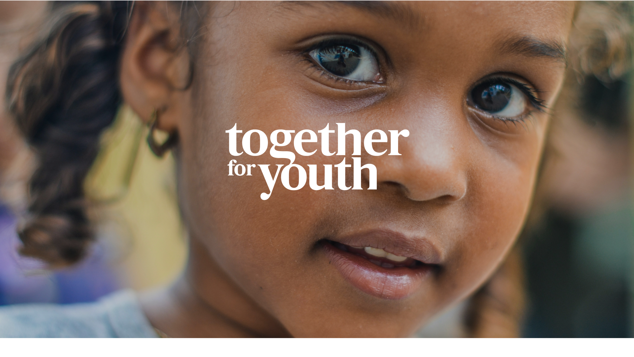 Together for Youth visual identity development featuring warm, approachable design speaking to traumatized families and institutional partners