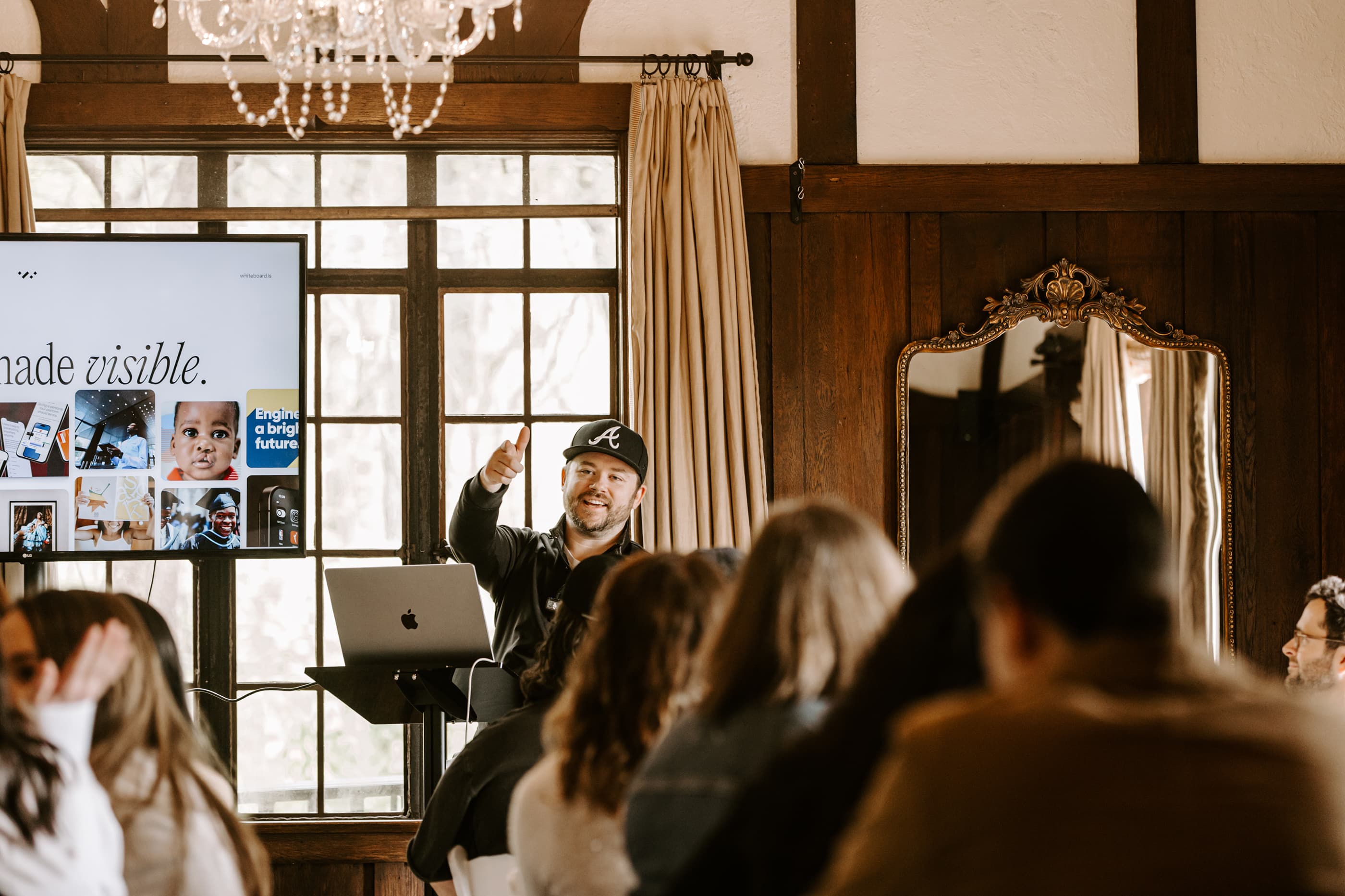 Eric Brown speaking at the annual Whiteboard Summit