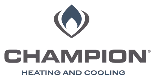 Champion Air Conditioning Logo Heating and Cooling.