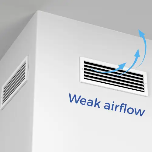 weak airflow air conditioner