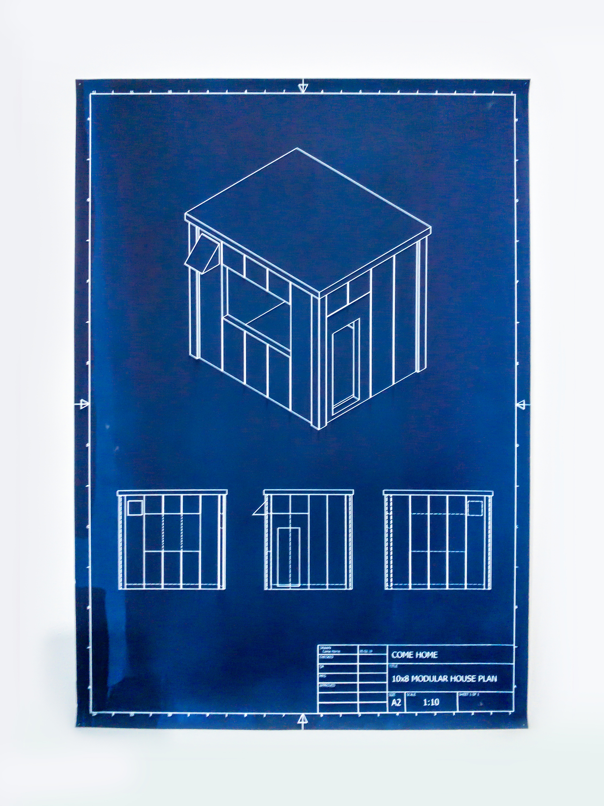 modular home cyanotype