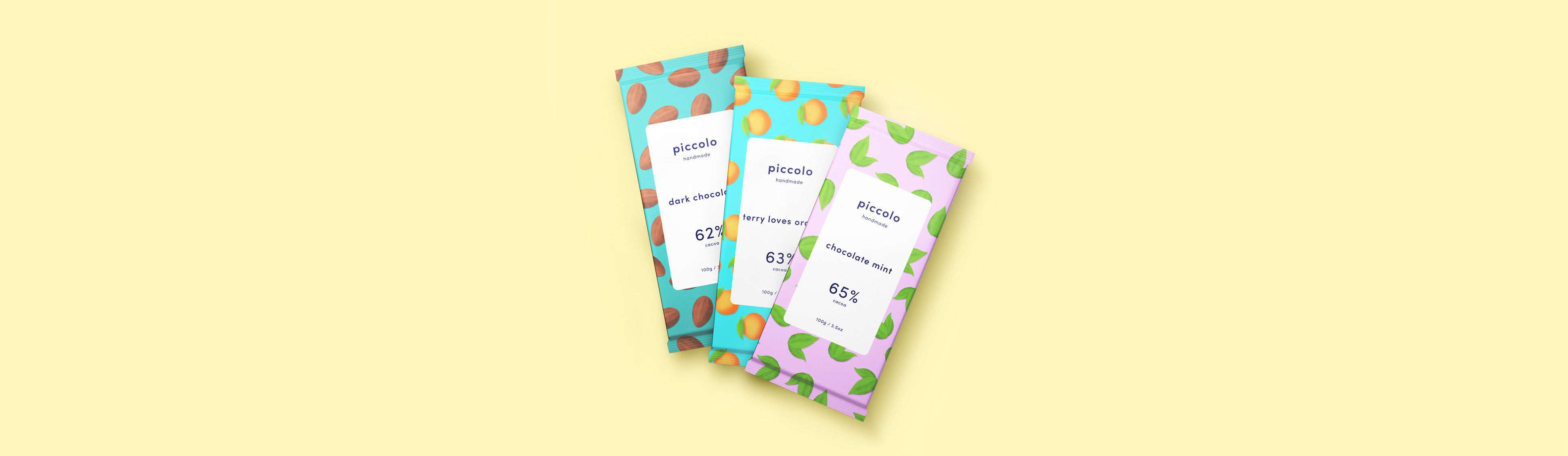 Piccolo Chocolate packaging