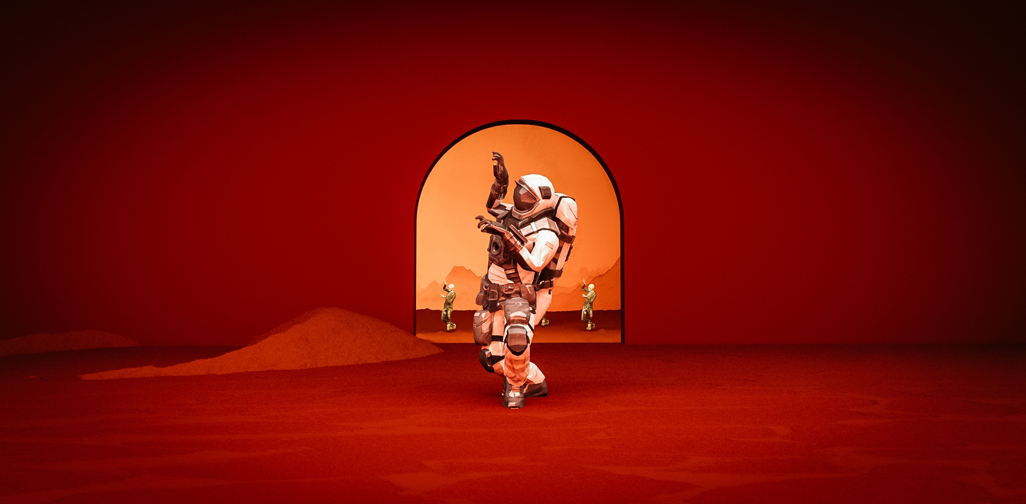 Astronaut dancing to thriller 