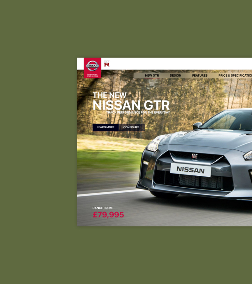 Nissan GTR Website