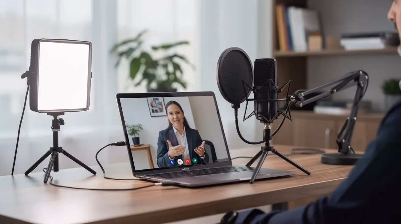producing a video testimonial remotely