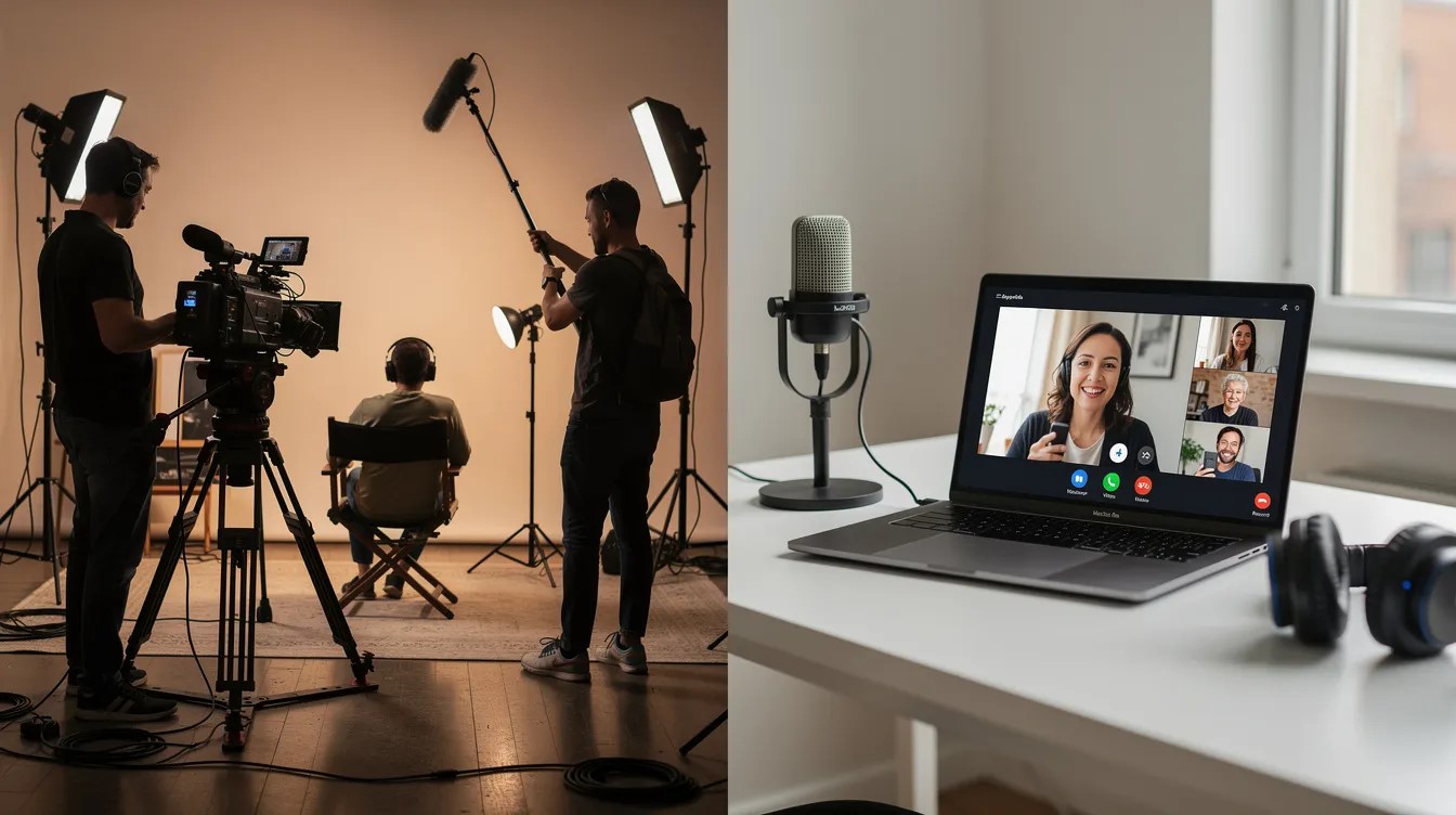 producing on site testimonial video vs remote testimonial video