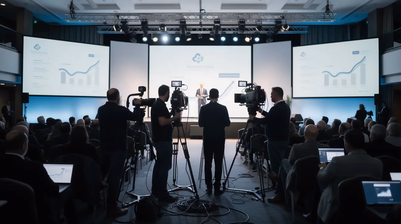event video production on site filming