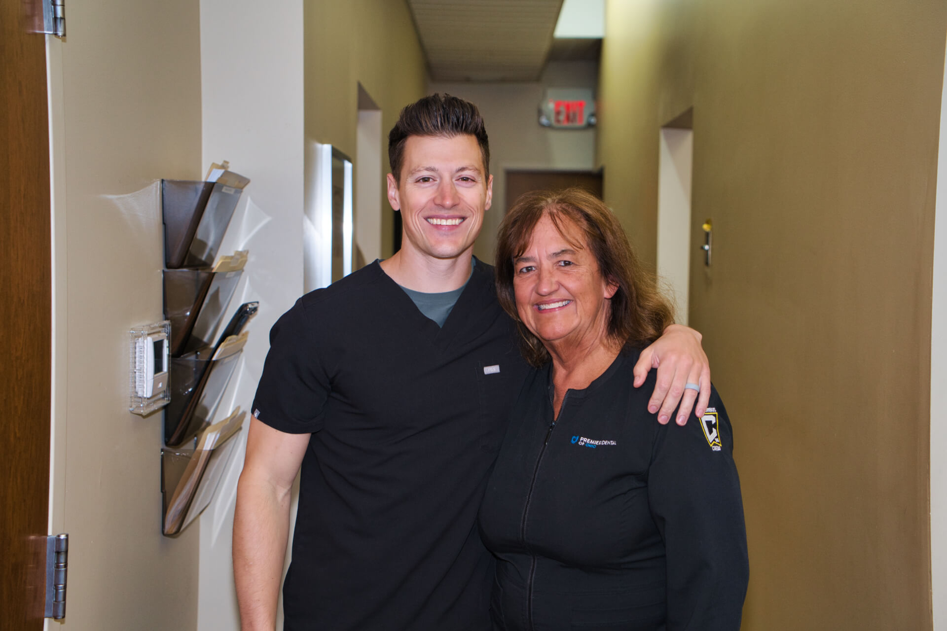 A patient learning about dental treatment options