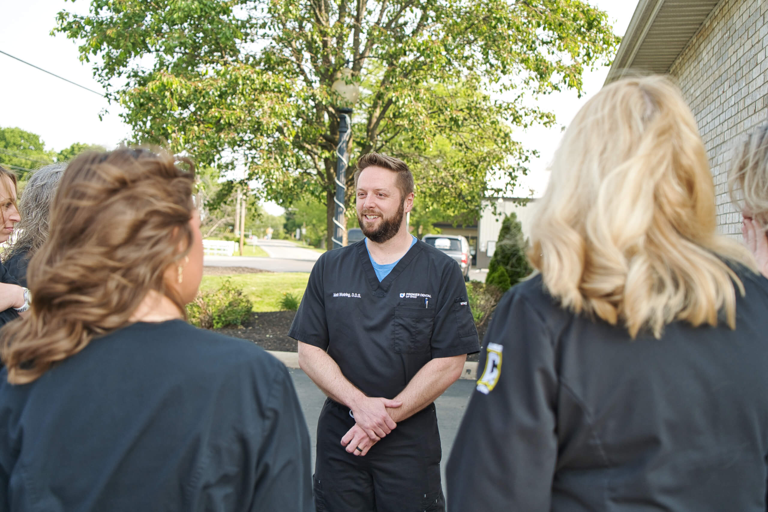 Dr. Matt Wotring with the amazing team at Washington C.H.