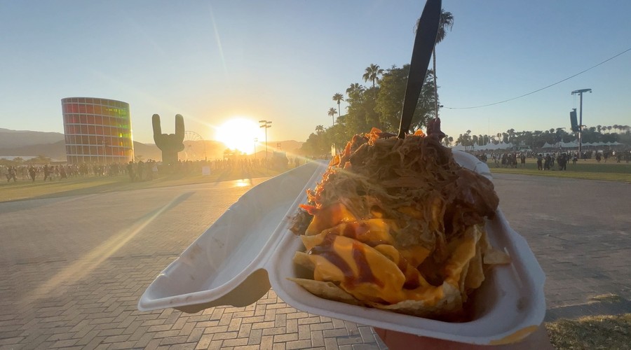 Stagecoach BBQ catering Los Angeles; Pulled pork nachos at Stagecoach 2025; Black Sugar Rib Company mobile BBQ trailer; Festival BBQ catering Los Angeles