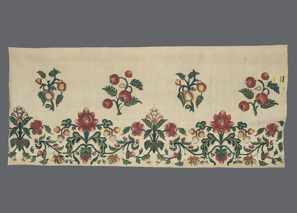 18th century embroidered Valence