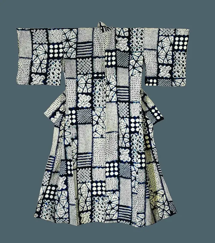 Narumi-shibori Kimono