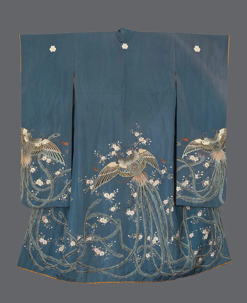 Hagomoro-motif furisode