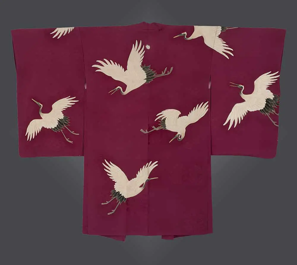 Yuzen-painted woman's light jacket
