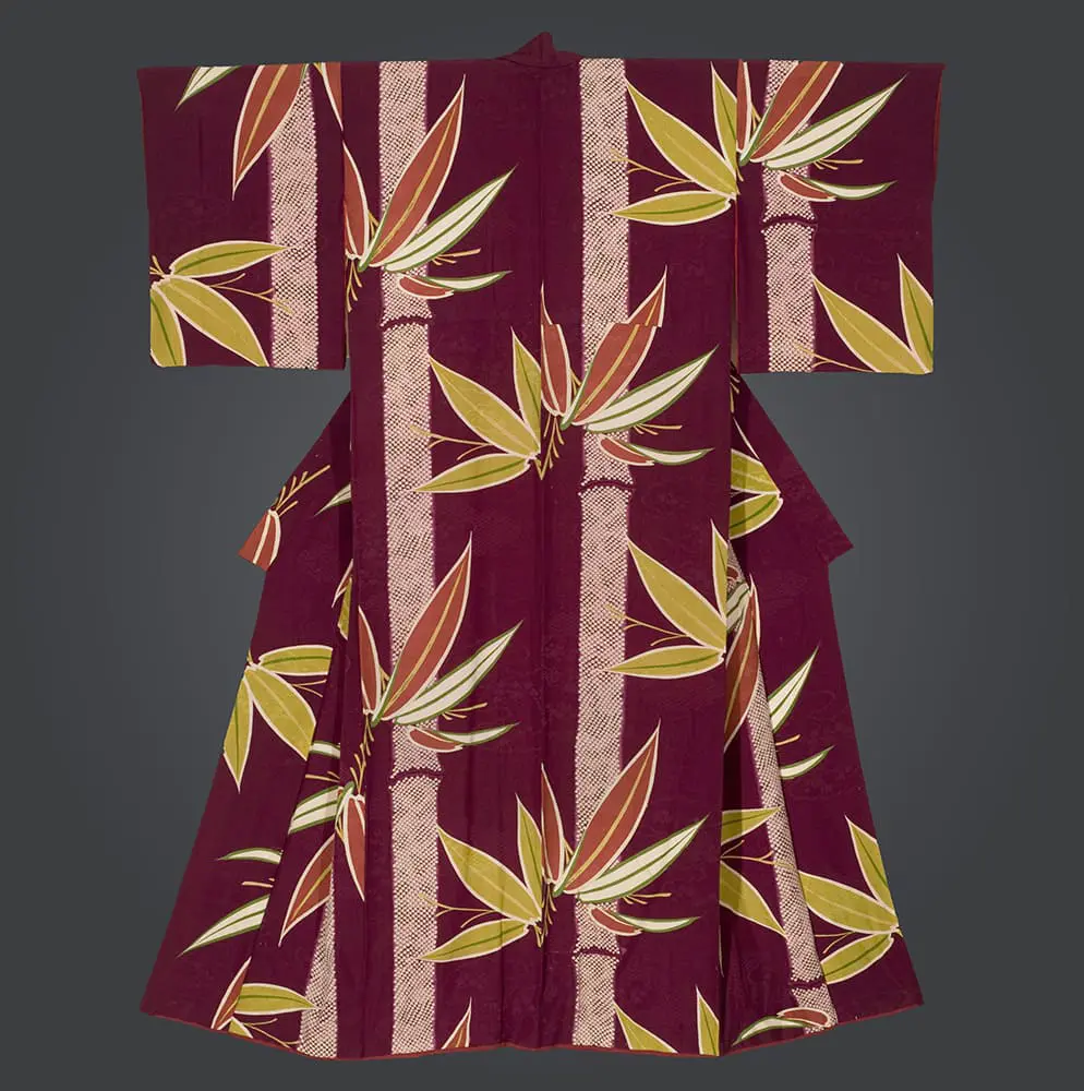 Bamboo-motif Kimono