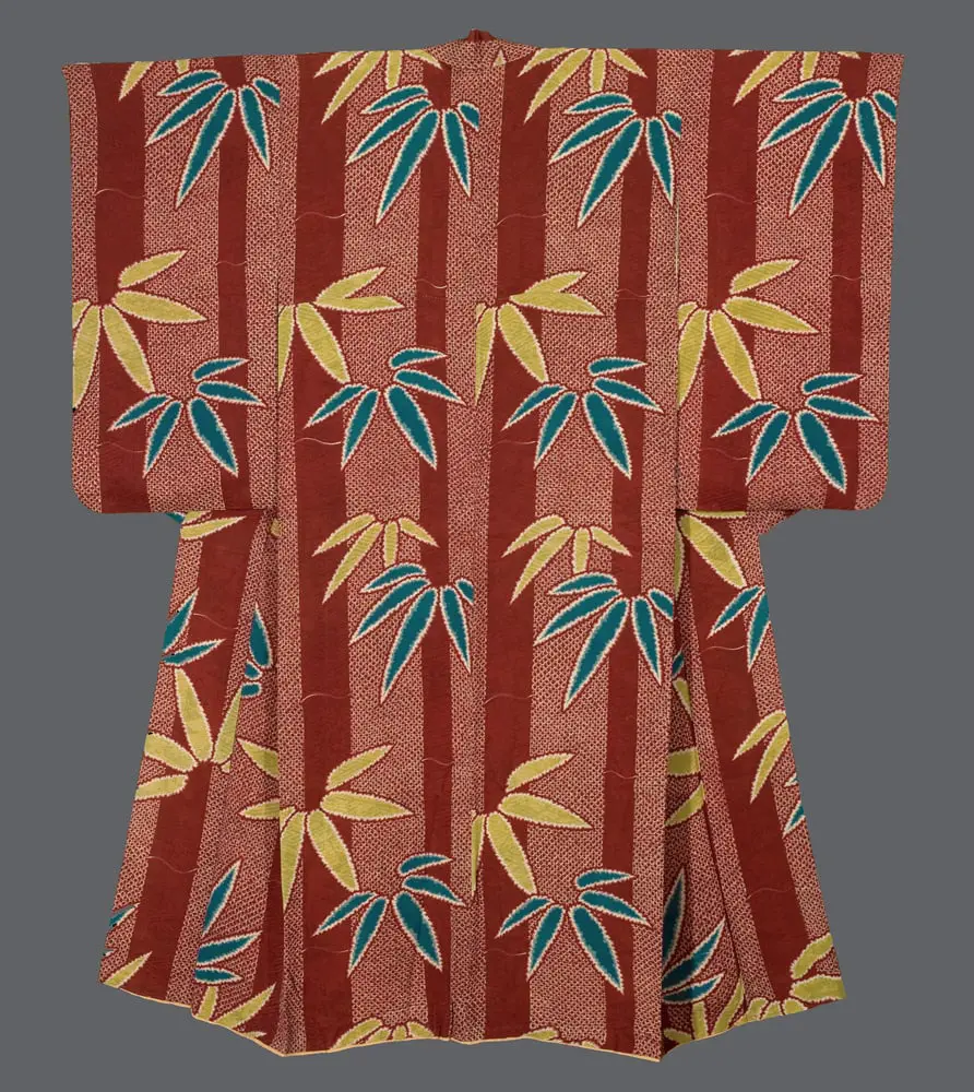 Bamboo-motif Kimono