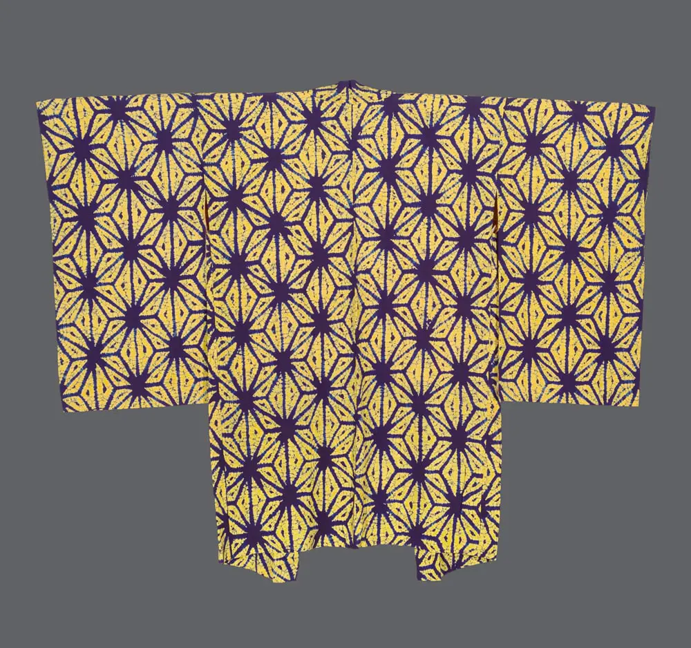 Hemp-motif Shibori Jacket