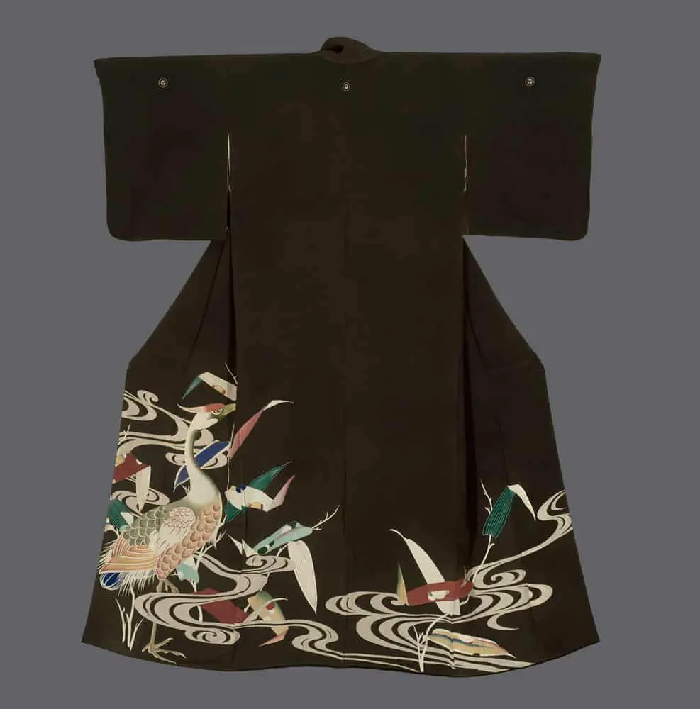 Yuzen-painted Kurotomesode